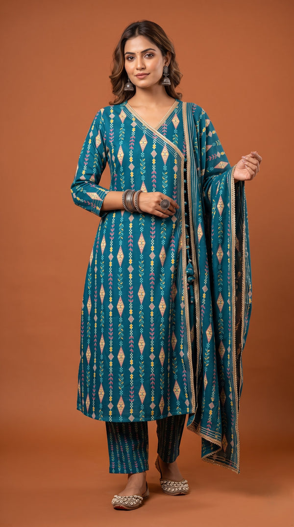 Savanya teal kurta set - category tile